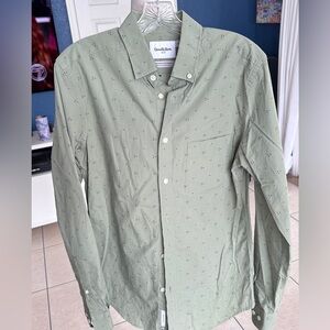 Goodfellow & Co Sage Green Patterned Shirt